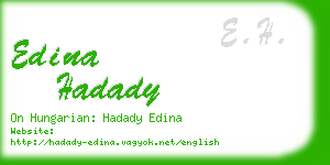 edina hadady business card